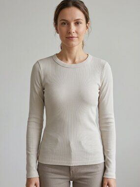 Zara long sleeve stretch fitted top